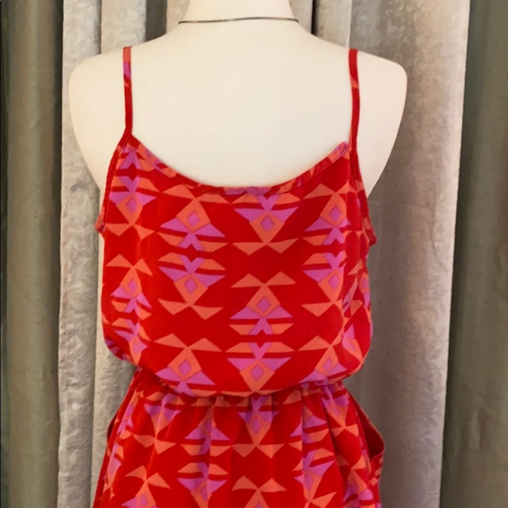 Ellie Spaghetti Strap Fit Flare Aztec Print Dress - Picture 10 of 15